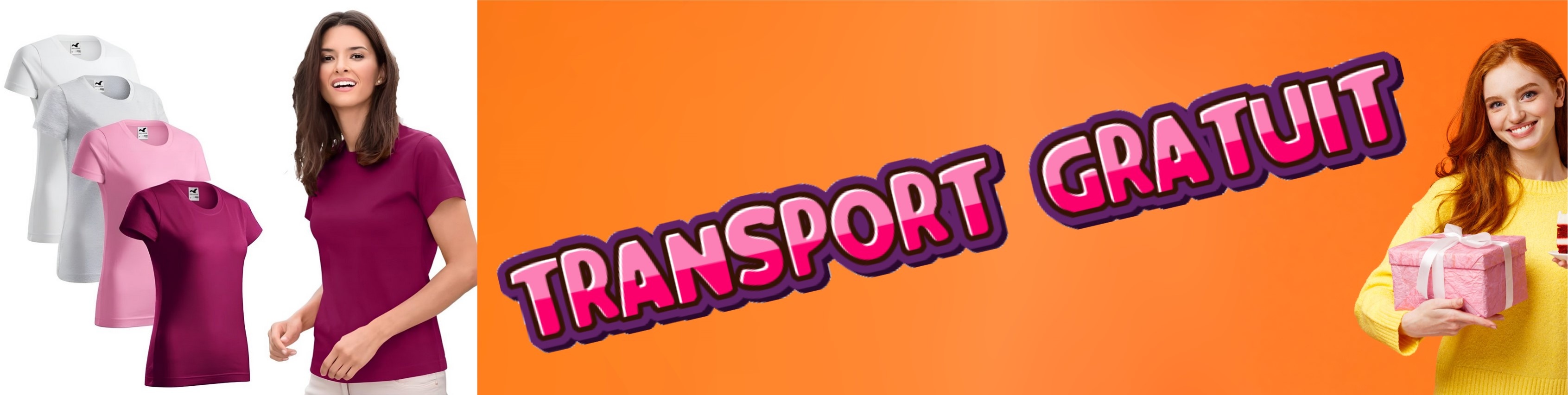 Set 4 tricouri dama din bumbac , transport gratuit